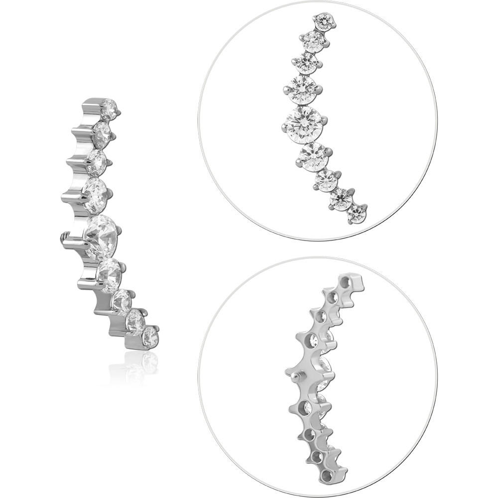 TITANIUM JEWELED MICRO ATTACHMENT FOR 1.2MM INTERNALLY THREADED PINS-KITE