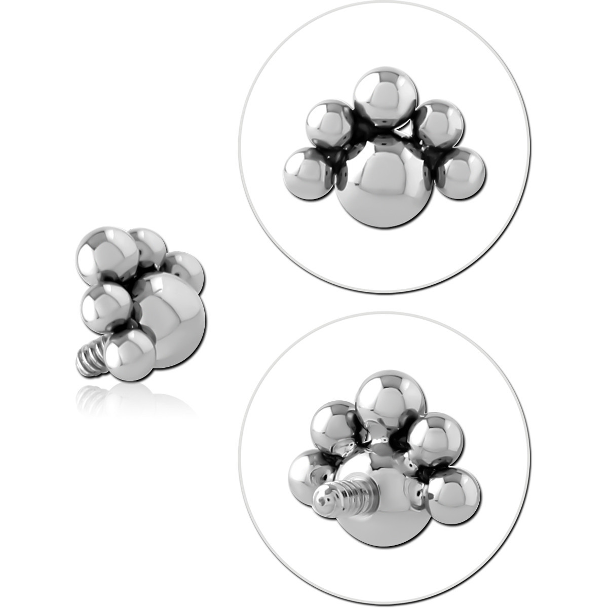 TITANIUM MICRO ATTACHMENT FOR 1.2MM INTERNALLY THREADED PINS