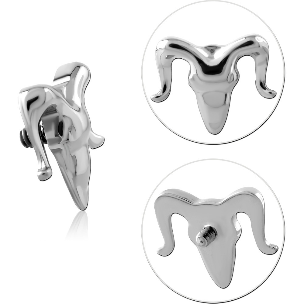 TITANIUM GRADE 23 6AL-4V ELI ASTM F136 INTERNAL THREADED ATTACHMENT RAM HEAD