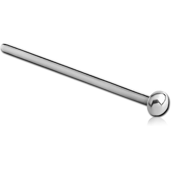 TITANIUM STRAIGHT BALL NOSE STUD 19MM
