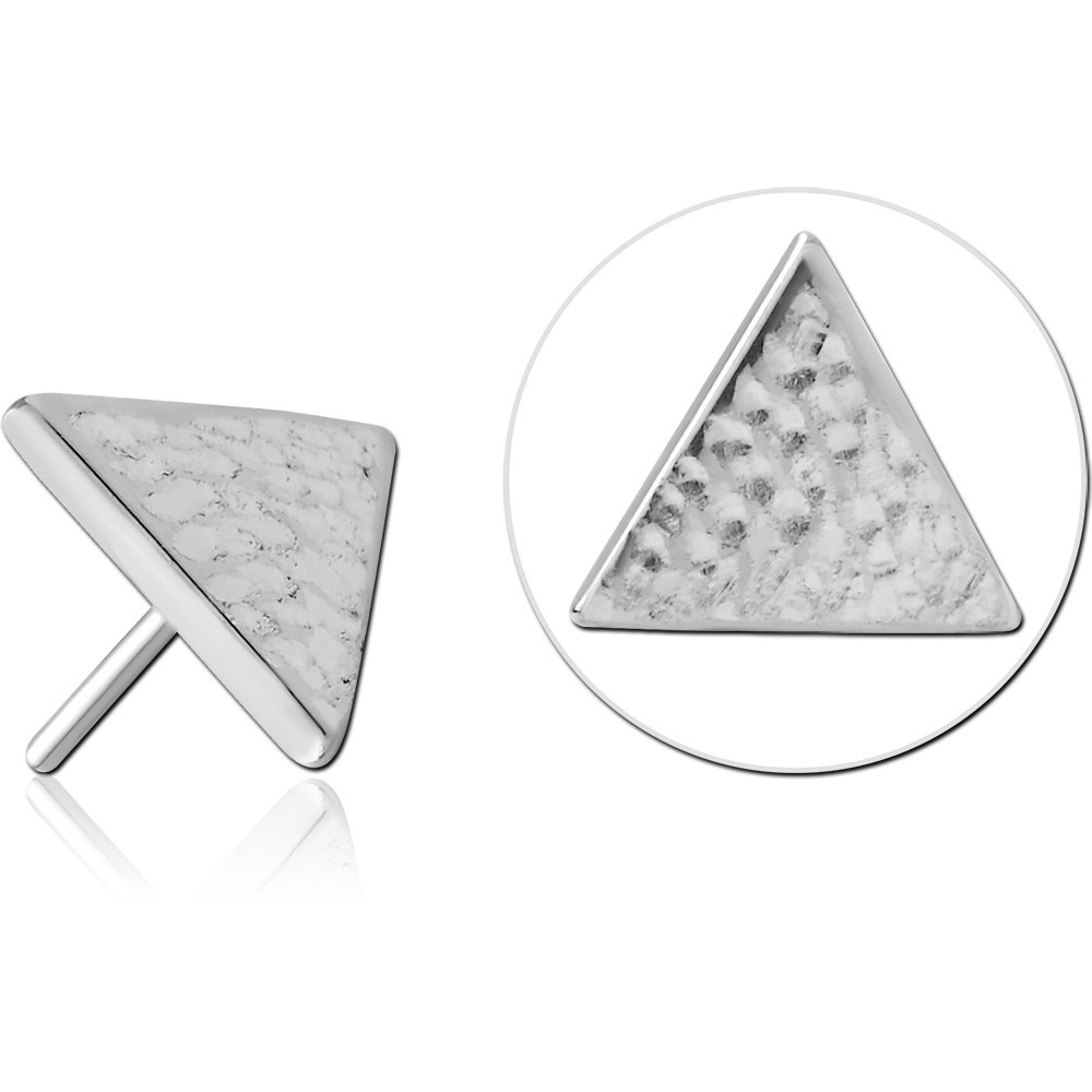 TITANIUM THREADLESS ATTACHMENT - TRIANGLE SIZE 2.5X2.5MM