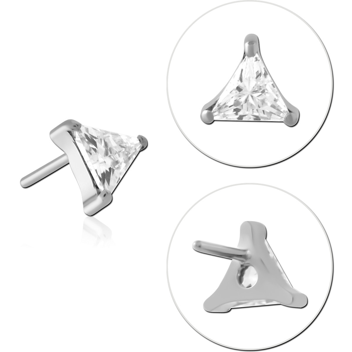 TITANIUM JEWELLED THREADLESS TOPS ATTACHMENT SIZE 3.5X4MM