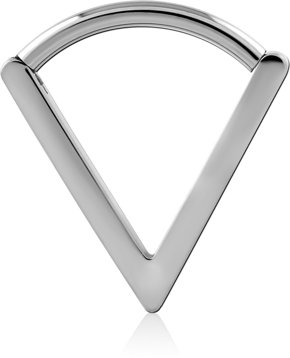 TITANIUM V SHAPE SEPTUM RING