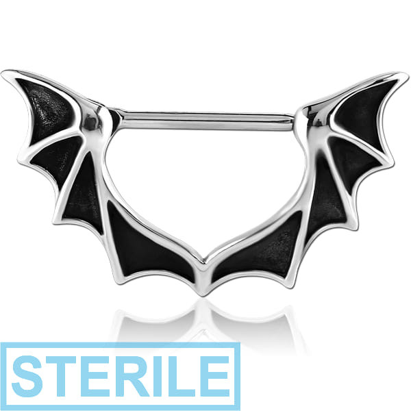 STERILE SURGICAL STEEL NIPPLE CLICKER - BAT WINGS