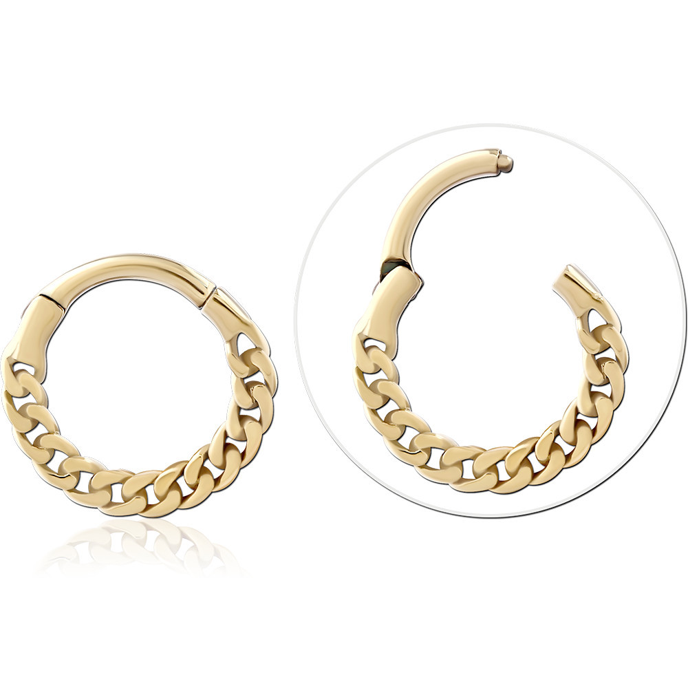 ZIRCON GOLD PVD COATED SURGICAL STEEL MULTI PURPOSE CLICKER