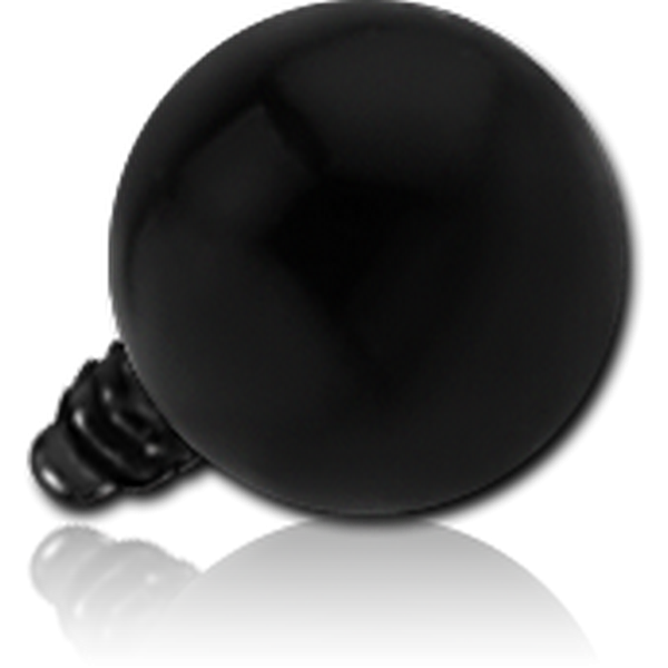 BLACK PVD SURGICAL STEEL BALL FOR 1.2MM INTERNALLY THREADED PIN