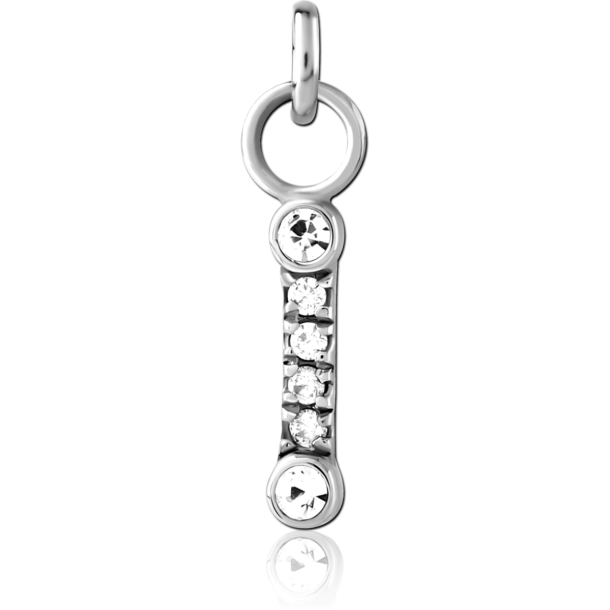 SURGICAL STEEL JEWELLED CHARM