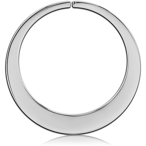 SURGICAL STEEL HOOP EARRINGS FOR TUNNEL - ROUND