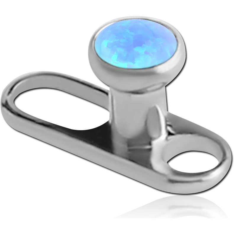 TITANIUM INTERNALLY THREADED DERMAL ANCHOR WITH JEWELLED DISC