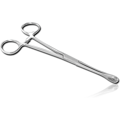 Clamp for store belly button piercing