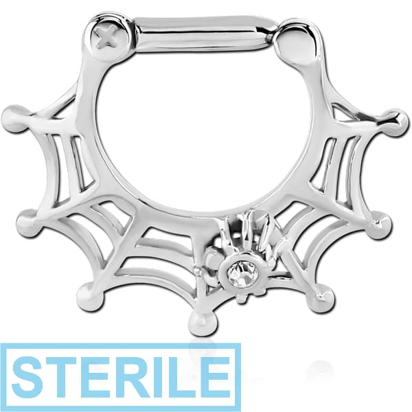 Spider web online septum ring