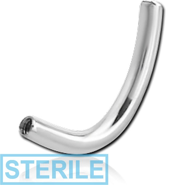 STERILE TITANIUM INTERNALLY THREADED 90 DEGREE NAVEL BANANA PIN