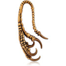 ANTIQUE BRASS PVD STEEL EAR CLAW RAPTOR TALON