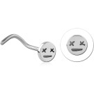 SURGICAL STEEL CURVED NOSE STUD