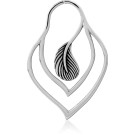 SURGICAL STEEL HOOP EARRING FOR TUNNEL