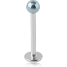 SURGICAL STEEL MICRO LABRET WITH ANODISED BALL