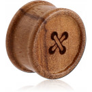 ORGANIC WOODEN PLUG TEAK RIDGED