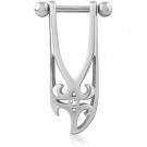 SURGICAL STEEL JEWELED CARTILAGE SHIELD