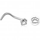 SURGICAL STEEL CURVED NOSE STUD