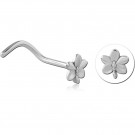 SURGICAL STEEL CURVED NOSE STUD