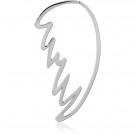 SURGICAL STEEL HOOP EARRING FOR TUNNEL