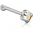 STERLING SILVER 925 JEWELLED PRONG SET SWAROVSKI CRYSTAL NOSE BONE
