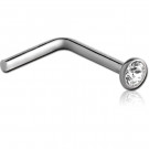 TITANIUM OPTIMA CRYSTAL JEWELED 90 DEGREE NOSE STUD