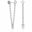 SURGICAL STEEL INTERNALLY THREADED JEWELLED MICRO LABRET