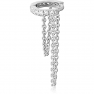 SURGICAL STEEL JEWELLED MULTI PURPOSE HUGGIE PIERCING