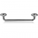TITANIUM 90 DEGREE STAPLE BARBELL WITH DISCS