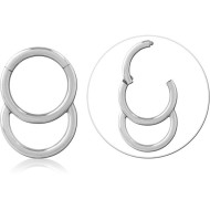 SURGICAL STEEL HINGED SEGMENT RING PIERCING