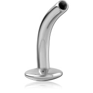 SURGICAL STEEL INTERNALLY THREADED CURVED LABRET PIN PIERCING