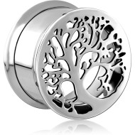 STAINLESS STEEL DOUBLE FLARED TUNNEL PIERCING