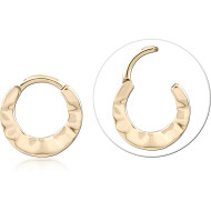GOLD PVD 18K COATED SURGICAL STEEL MULTI PURPOSE CLICKER PIERCING