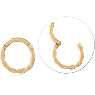 GOLD PVD 18K SURGICAL STEEL MULTI PURPOSE CLICKER PIERCING