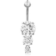 316L SURGICAL STEEL INTERNAL NAVEL BANANA PIERCING