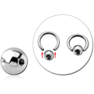 SURGICAL STEEL MICRO SLAVE BALL WITHOUT BALL CLOSURE RING PIERCING