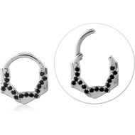 STERLING SILVER 925 RHODIUM PLATED JEWELLED MULTI PURPOSE CLICKER