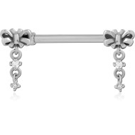 SURGICAL STEEL NIPPLE BAR PIERCING