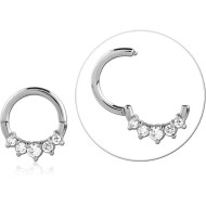 SURGICAL STEEL JEWELLED MULTI PURPOSE CLICKER PIERCING