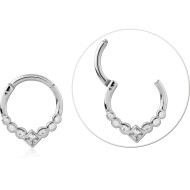 SURGICAL STEEL JEWELED MULTI PURPOSE CLICKER PIERCING