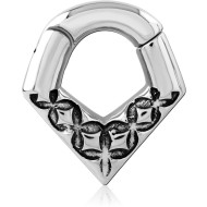 SURGICAL STEEL HINGED SEGMENT CLICKER PIERCING