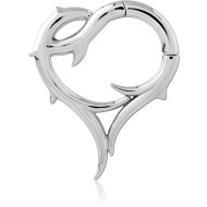 SURGICAL STEEL HINGED SEGMENT CLICKER PIERCING