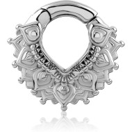 SURGICAL STEEL HINGED SEGMENT CLICKER PIERCING