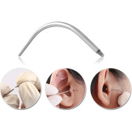 SURGICAL STEEL INTERNALLY THREADED CURVED TAPER FOR 1.0MM PINS PIERCING