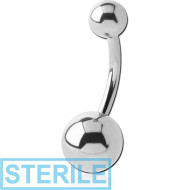 STERILE TITANIUM NAVEL BANANA PIERCING