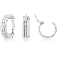 SURGICAL STEEL HINGED SEGMENT RING PIERCING
