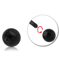 BLACK PVD COATED SURGICAL STEEL MICRO BALL