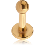 GOLD PVD COATED TITANIUM MICRO LABRET