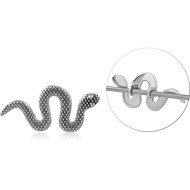 316L SURGICAL STEEL ADJUSTABLE SLIDING CHARM FOR INDUSTRIAL BARBELL PIERCING